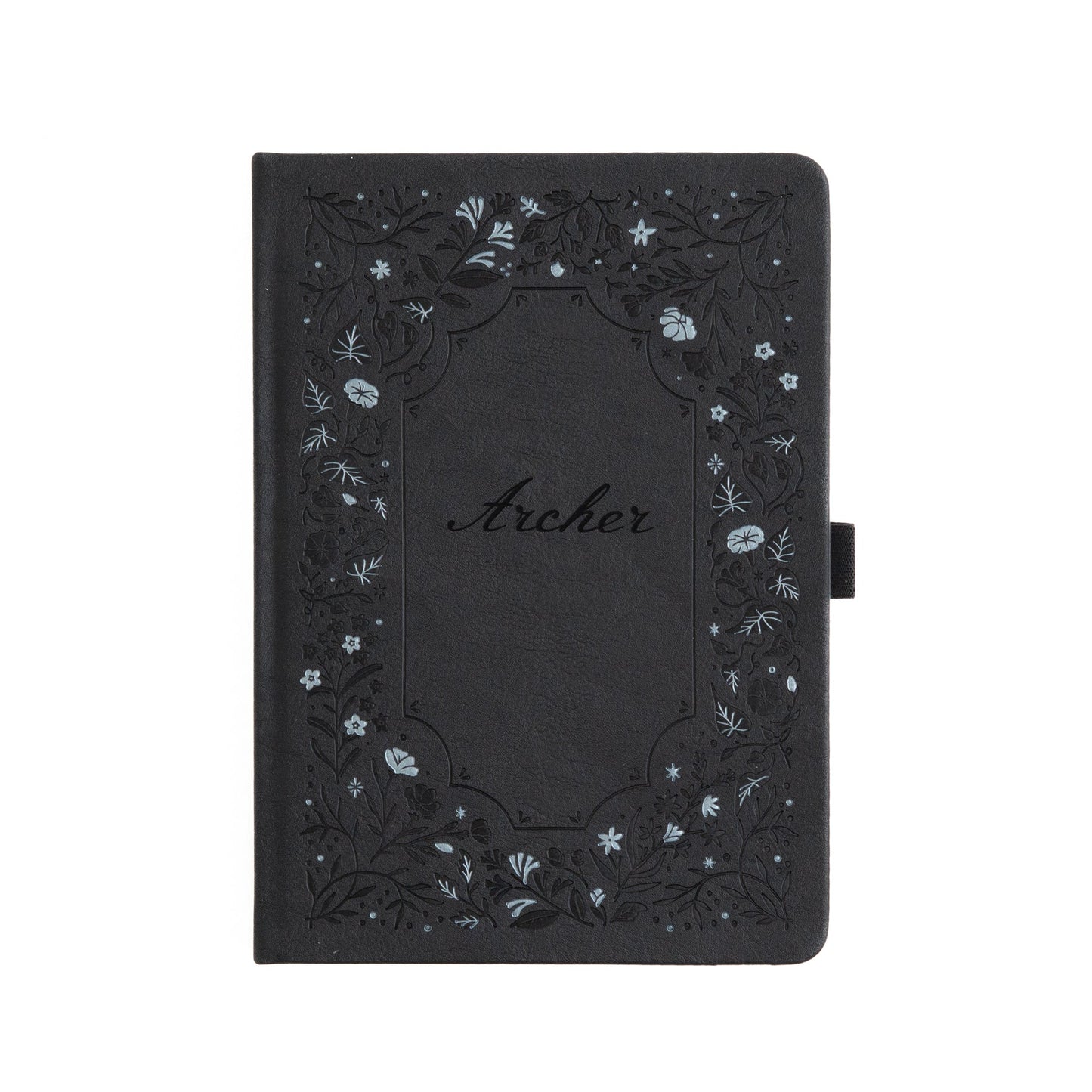 A5 Midnight Floral: Blank Notebook