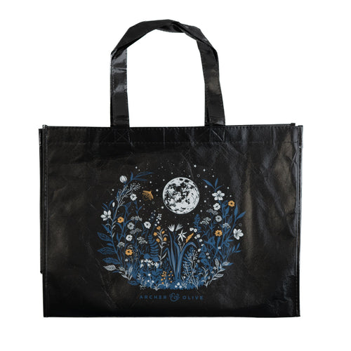 Night Blooms Reusable Shopping Bag