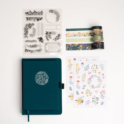 8X8 Signature Floral: Dot Grid Notebook