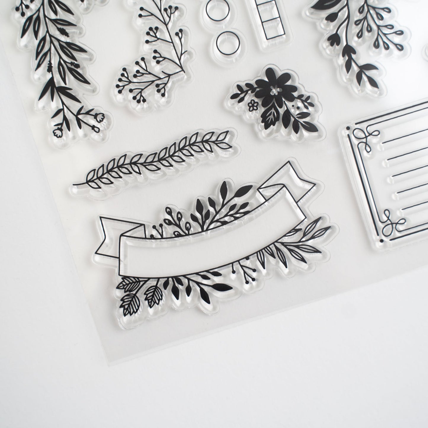 Signature Floral Acrylic Stamps