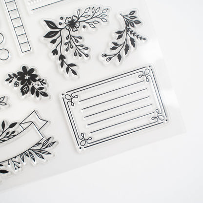 Signature Floral Acrylic Stamps