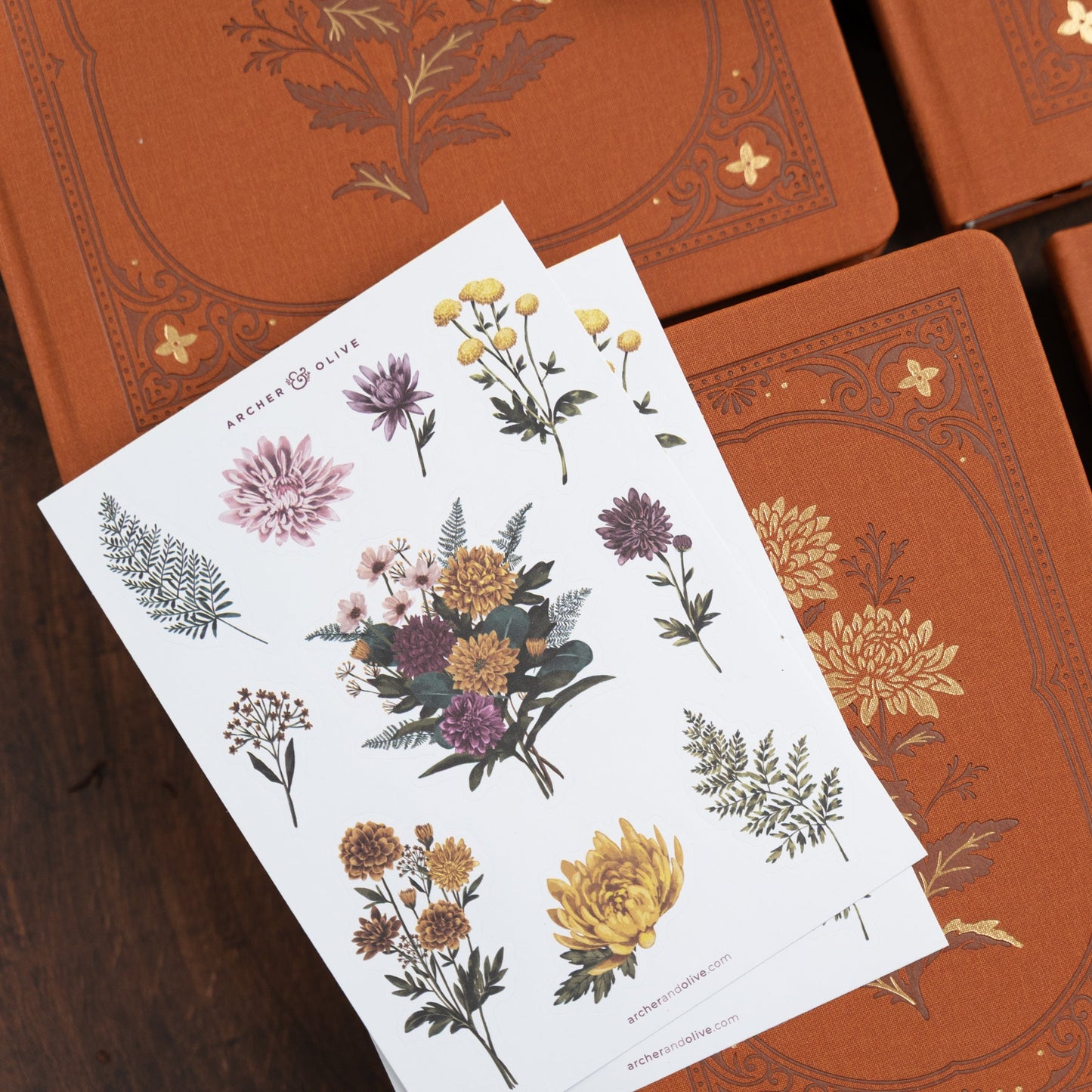 Chrysanthemum Sticker Set