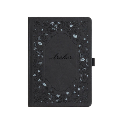 A5 Midnight Floral: Blank Notebook