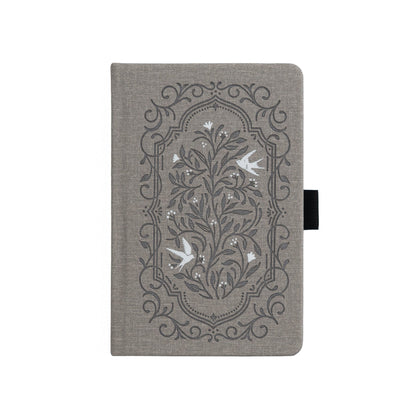 Songbird in Warm Gray Dot Grid Notebook - Archer and Olive