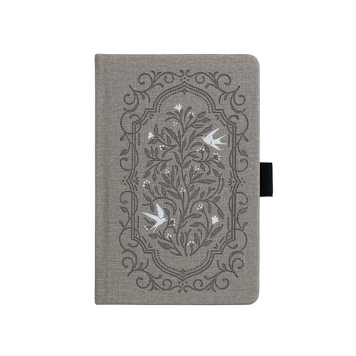 Songbird in Warm Gray Dot Grid Notebook - Archer and Olive