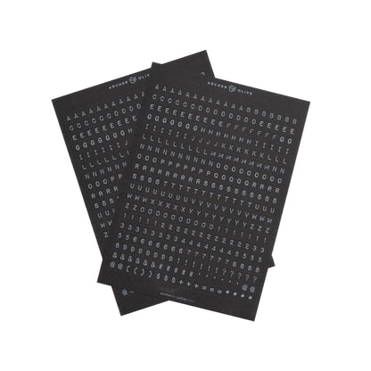 Ink & Type Alpha Sticker Set