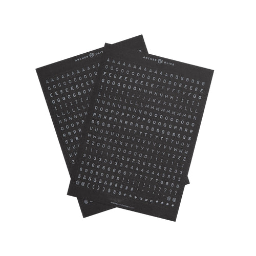 Ink & Type Alpha Sticker Set
