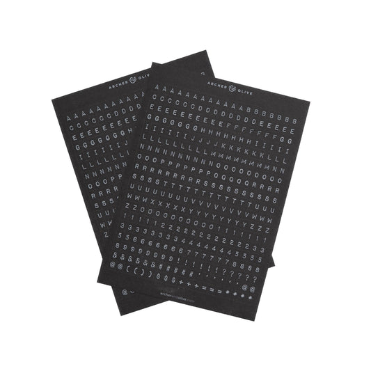 Ink & Type Alpha Sticker Set