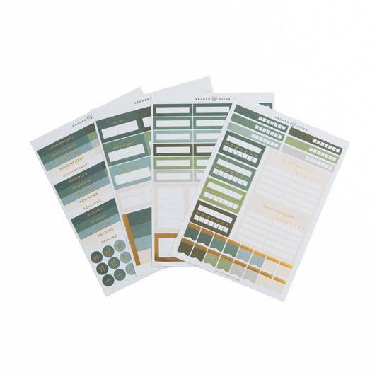 Soft Nature Planning Sticker Set