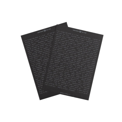 Ink & Type Word Sticker Set