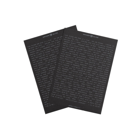 Ink & Type Word Sticker Set