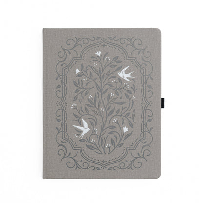 Songbird in Warm Gray Dot Grid Notebook - Archer and Olive