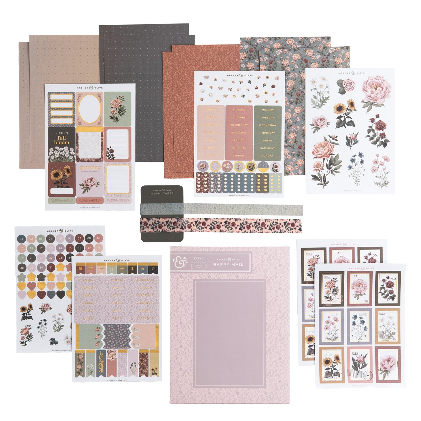 Antique Floral Everyday Theme Kit