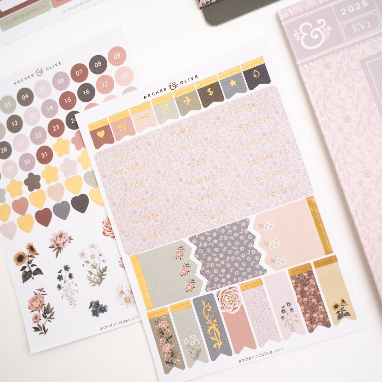 Antique Floral Everyday Theme Kit