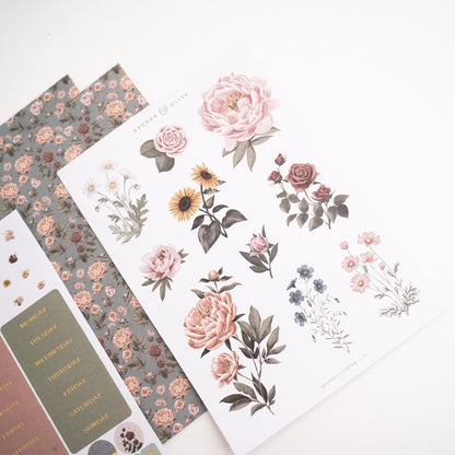 Antique Floral Everyday Theme Kit