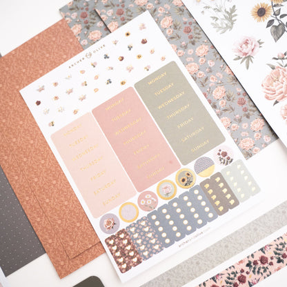 Antique Floral Everyday Theme Kit