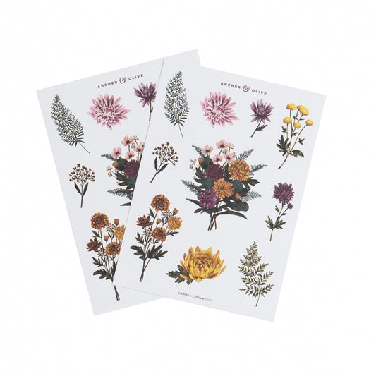 Chrysanthemum Sticker Set