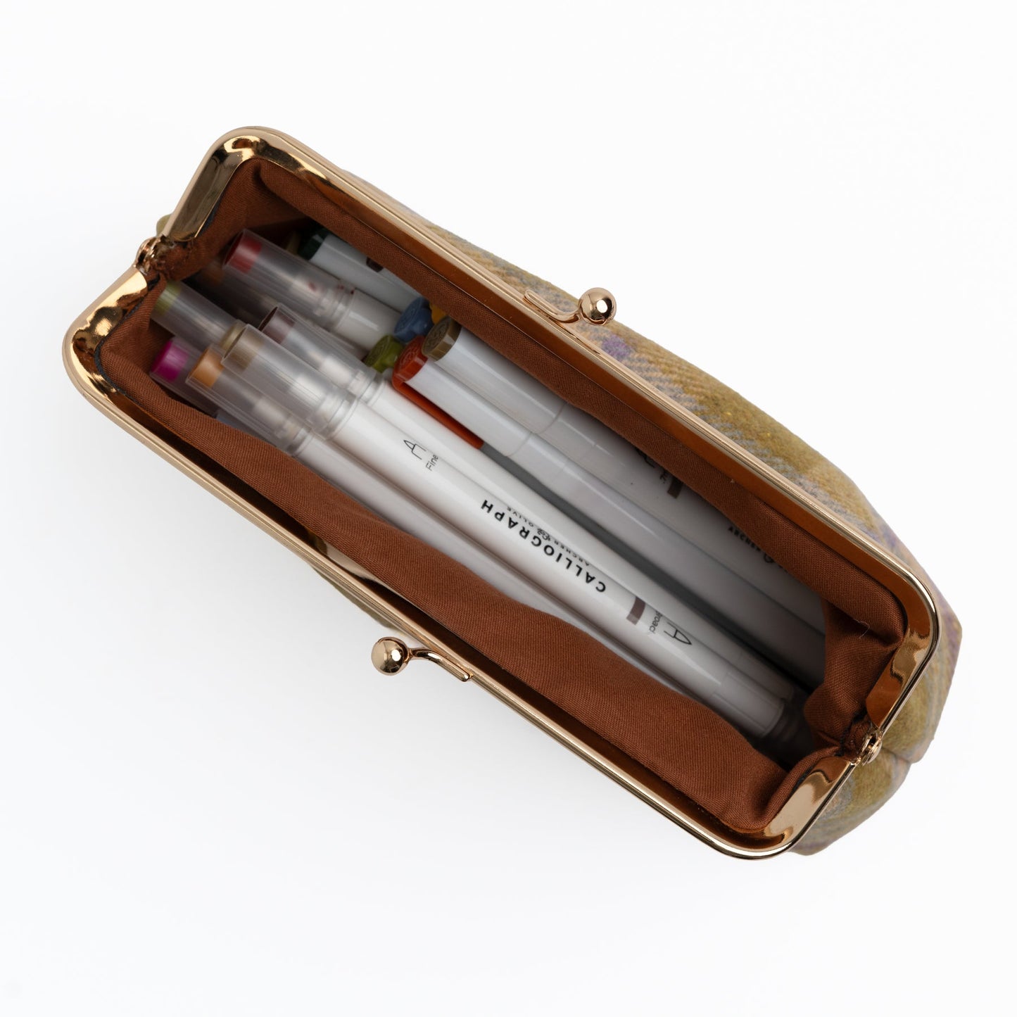 Forest Findings Plaid Kiss-Lock Pouch