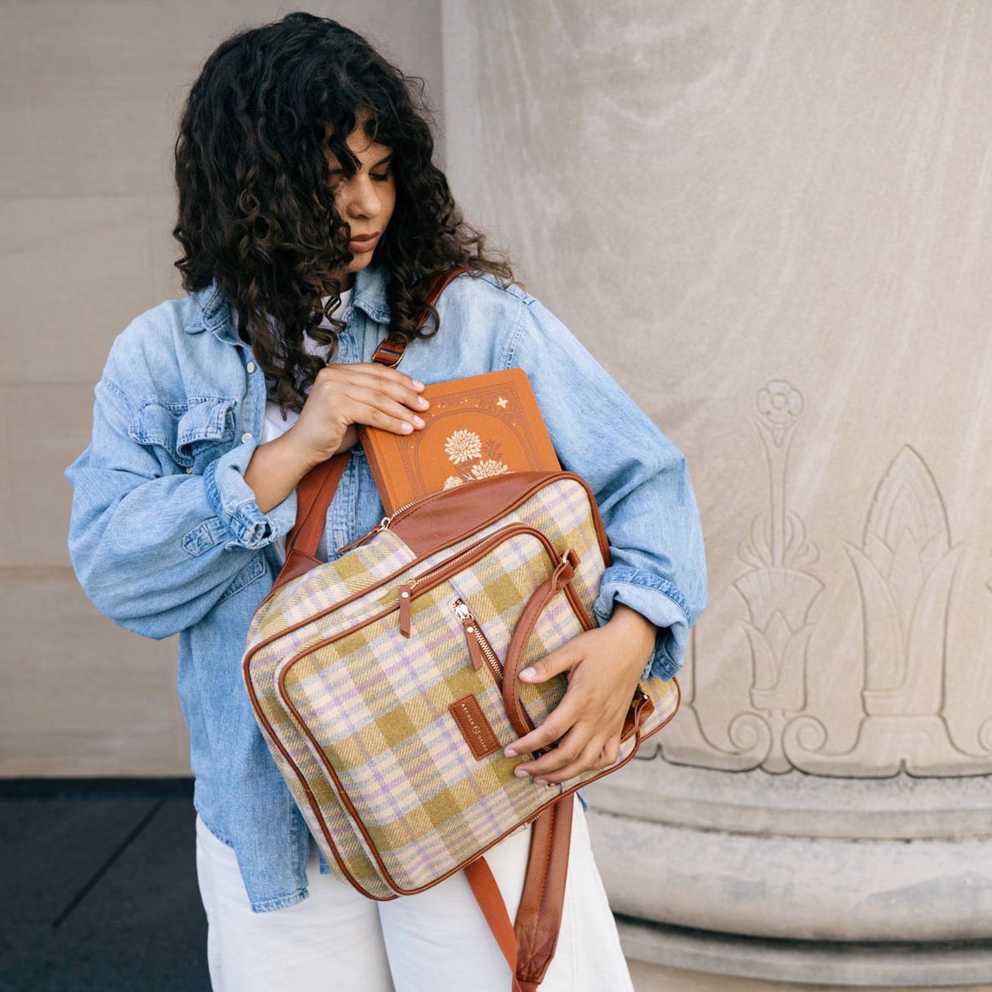 Forest Findings Plaid Backpack