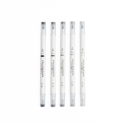 Grayscale Calliographs | Set of 5