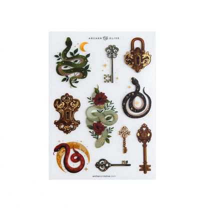 Coiled Key Sticker Set