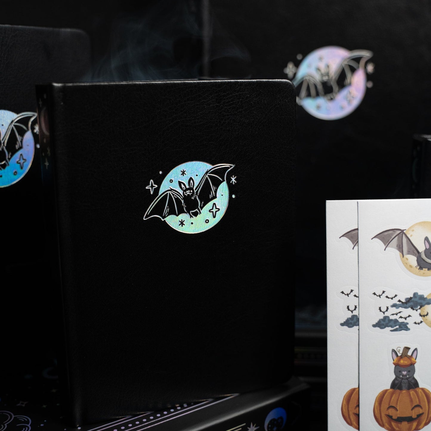 Cute Bat Dot Grid Notebook