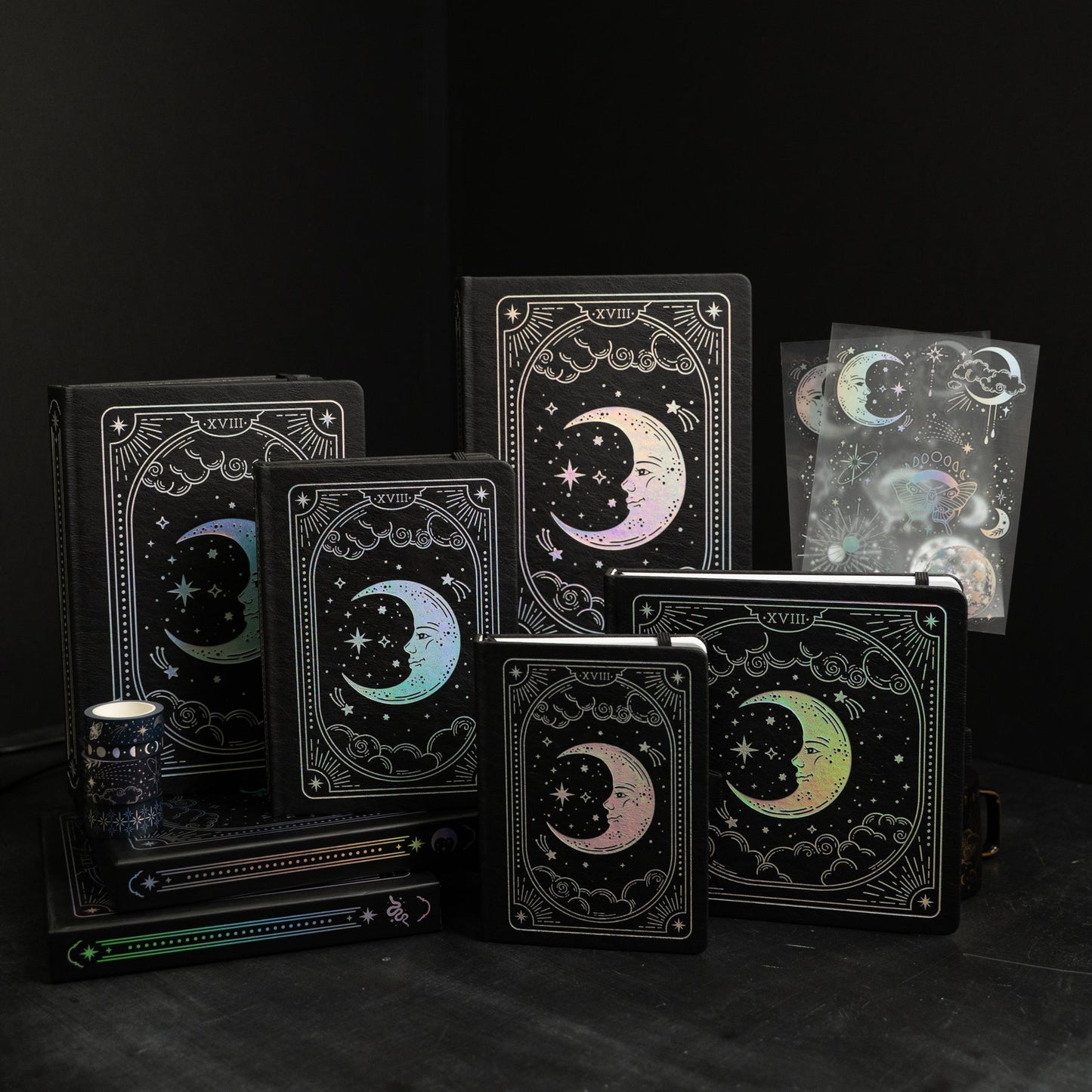 Lunar Veil Dot Grid Notebook