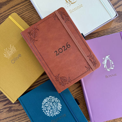 A5 Signature Floral: Dot Grid Notebook