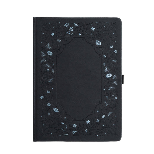 B5 Midnight Floral: Dot Grid Notebook