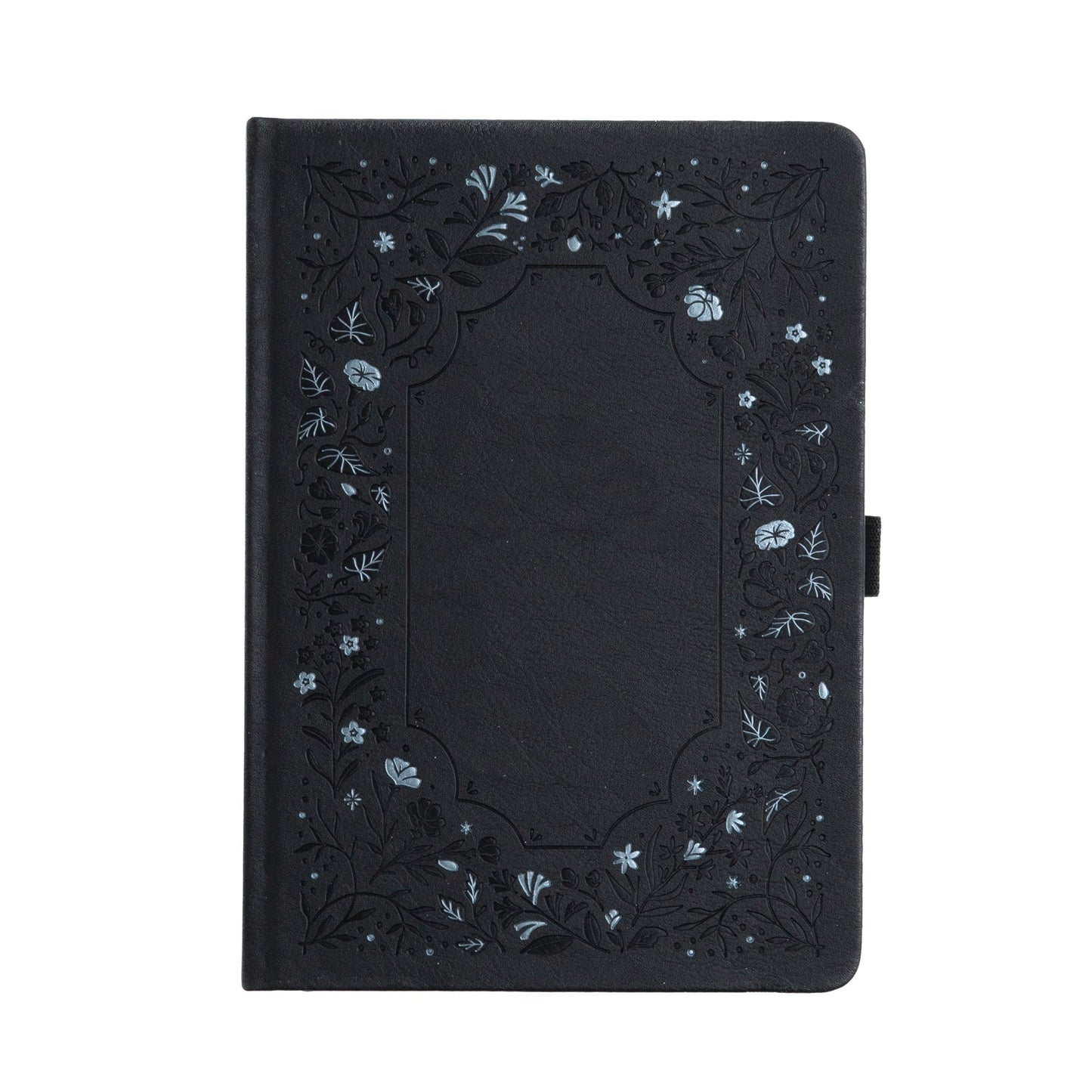 A5 Midnight Floral: Dot Grid Notebook