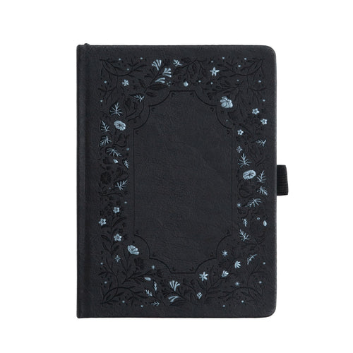 A5 Midnight Floral: Lined Notebook