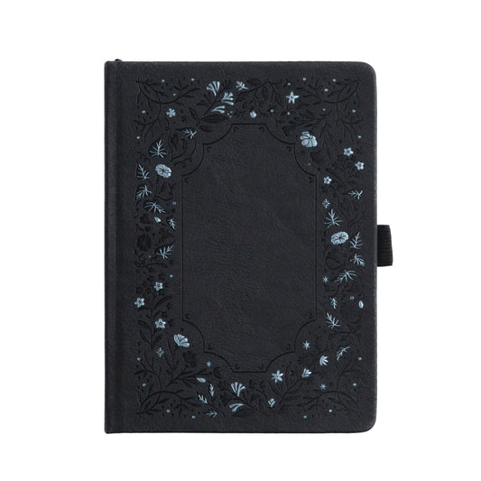 B6 Midnight Floral: Dot Grid Notebook
