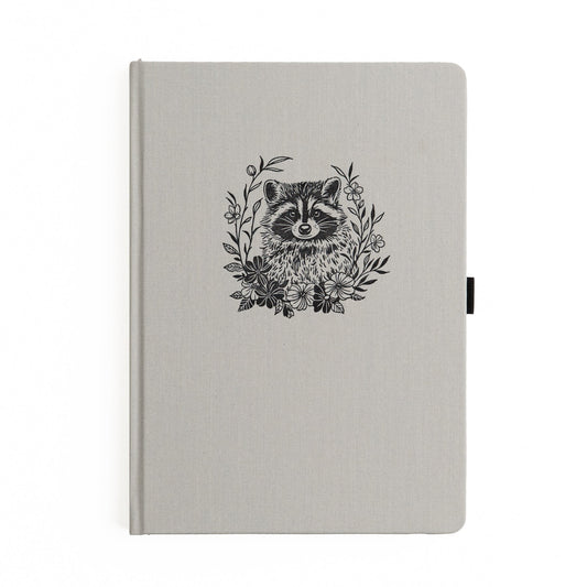 B5 Radiant Raccoon: Dot Grid Notebook