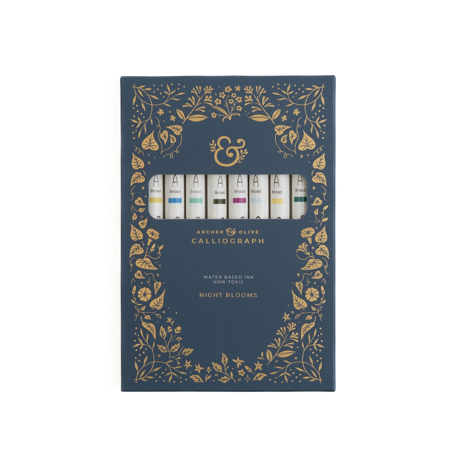 Night Blooms Calliographs (Set of 10)