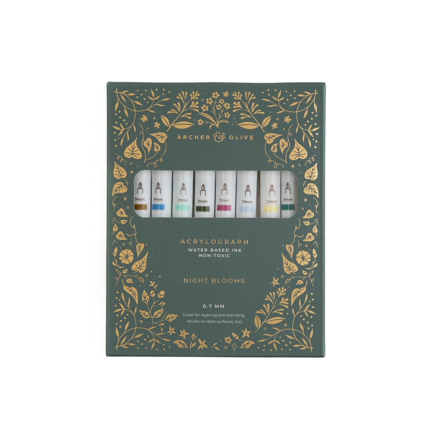 Night Blooms Acrylographs (Set of 10)