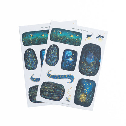 Firefly Night Sticker Set
