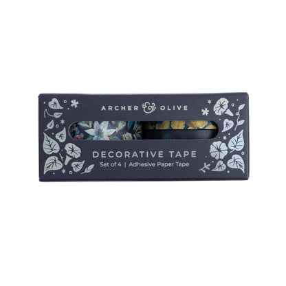 Midnight Floral Washi Tape