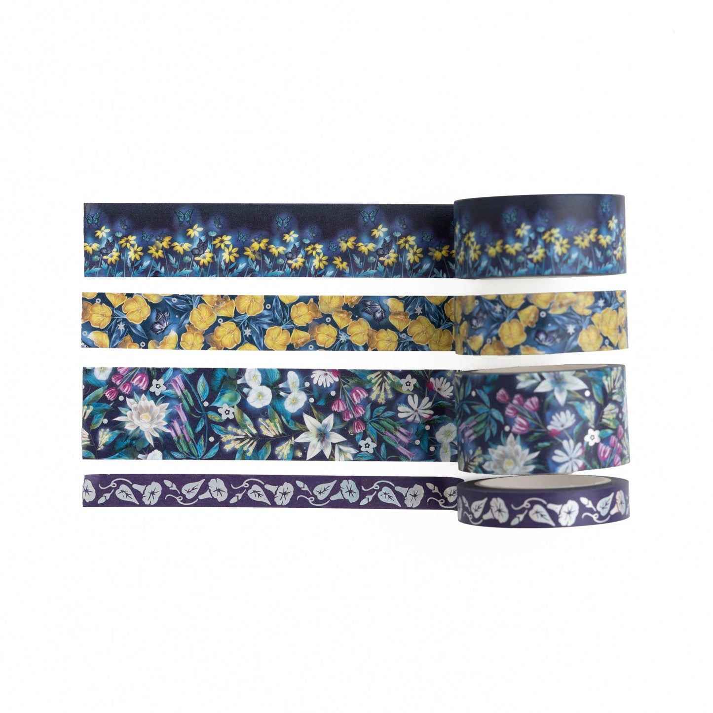 Midnight Floral Washi Tape
