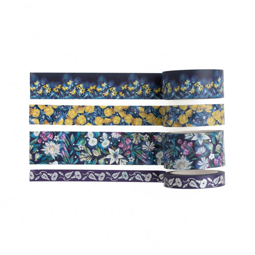 Midnight Floral Washi Tape