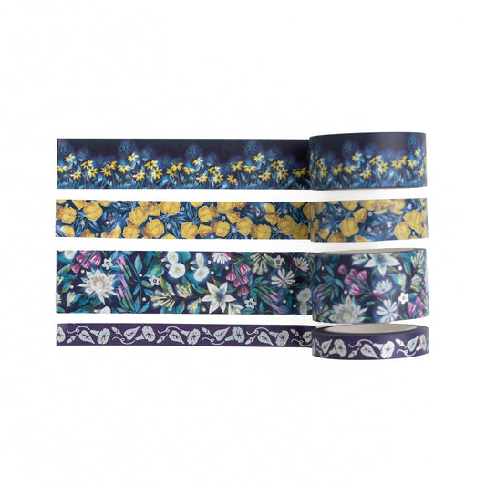 Midnight Floral Washi Tape