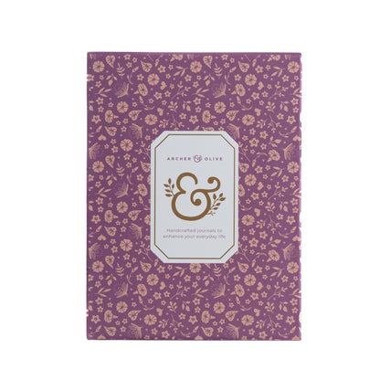 B6 Midnight Floral: Dot Grid Notebook