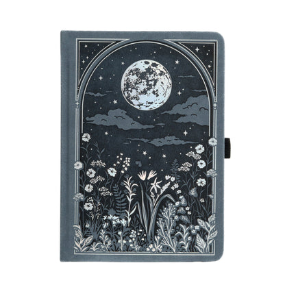 A5 Moonlit Garden: Blank Notebook