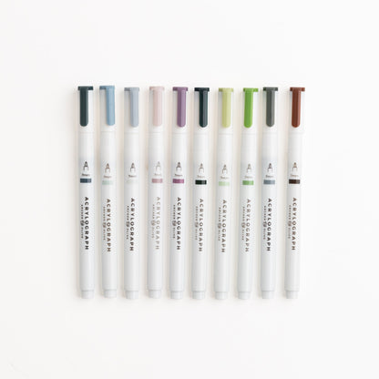 Winterscapes Acrylographs (Set of 10)