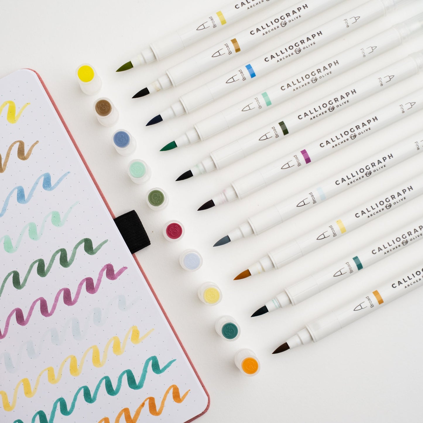 Night Blooms Calliographs (Set of 10)